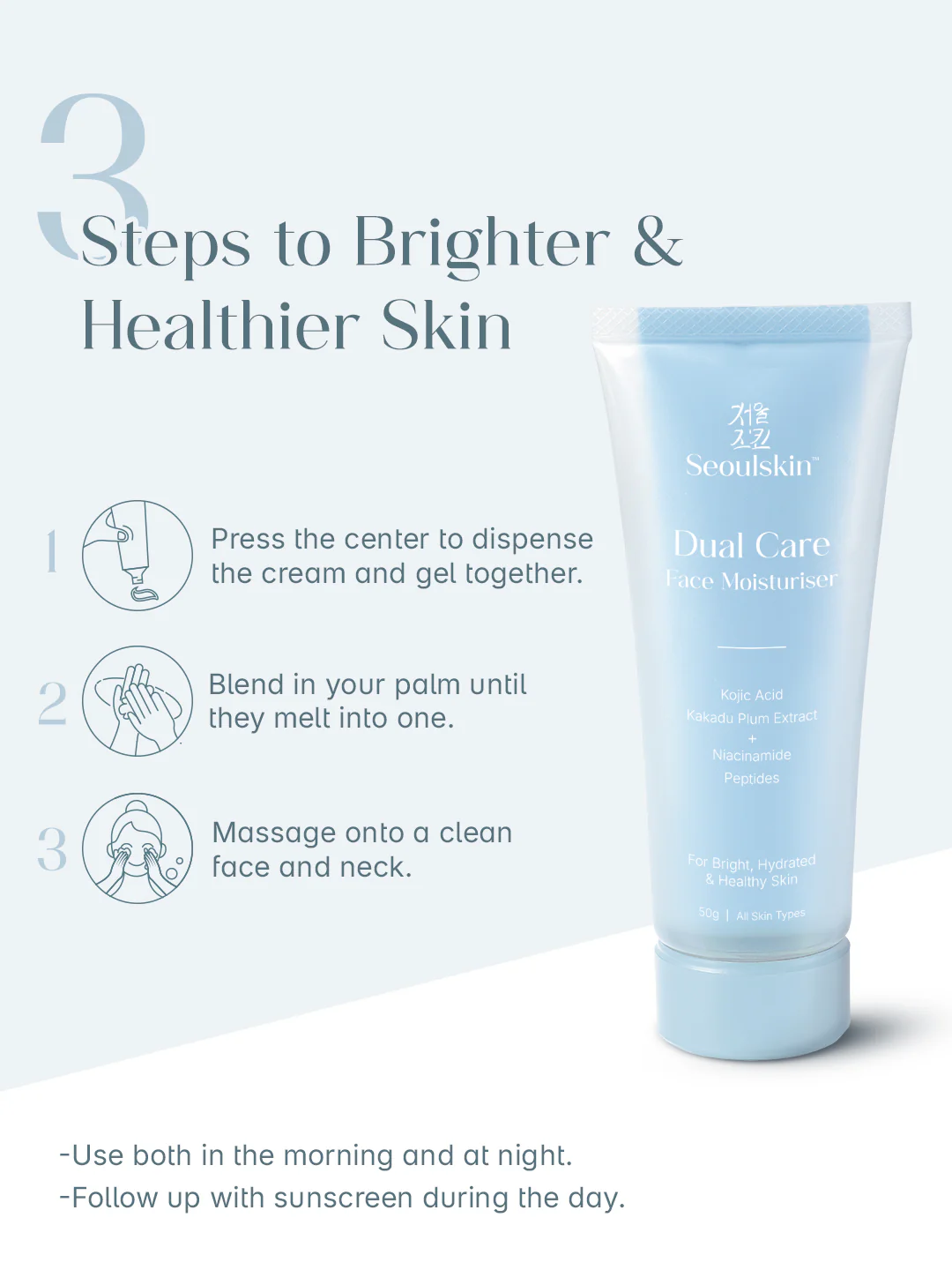 Seoulskin Dual Care Face Moisturiser - Image 6