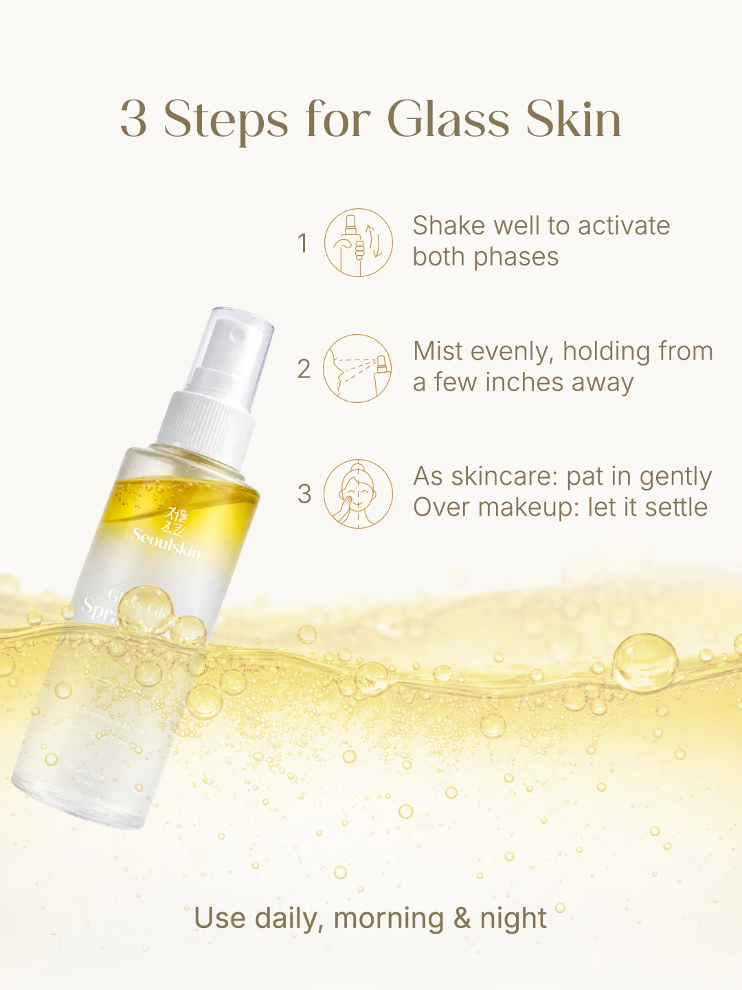Seoulskin Glass Glow Spray Serum 50ml - Image 6