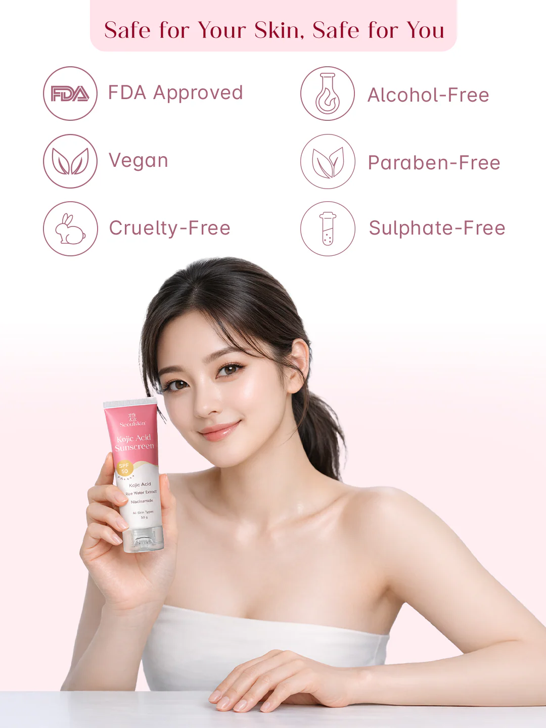 Seoulskin Kojic Acid Sunscreen SPF 50 PA++++ 50 g - Image 8
