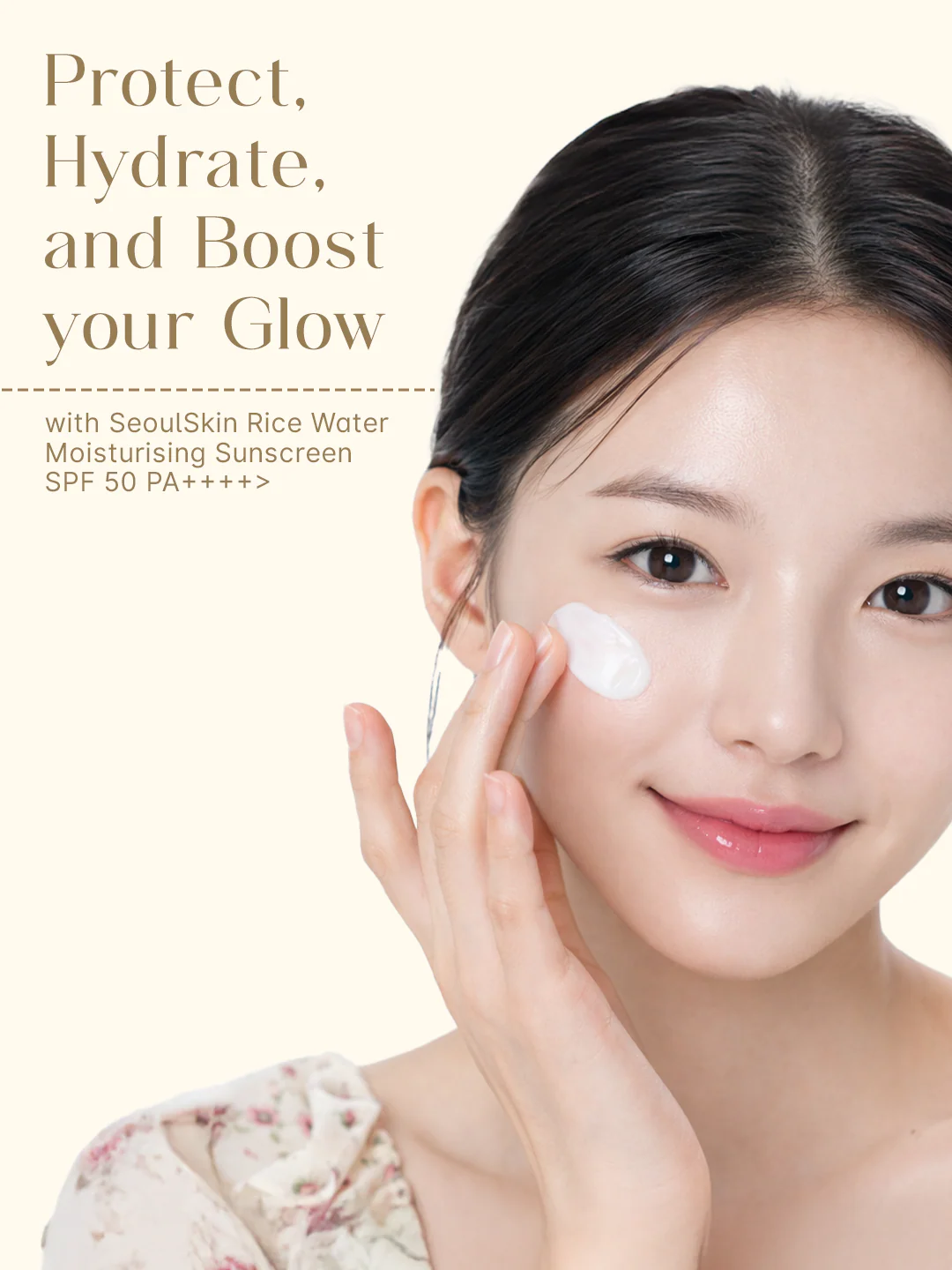 Seoulskin Rice Water Moisturizing Sunscreen 50g - Image 2